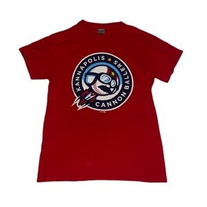 Kannapolis Cannon Ballers Mens Red T-Shirt size small